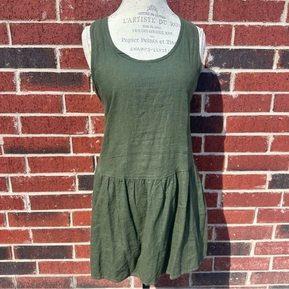 Urban Renewal Olive Green Tank Dress  PM6